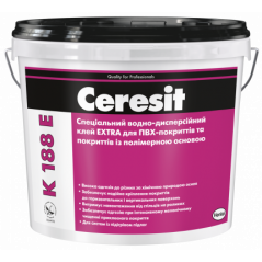 Клей для ПВХ и полимерных покрытий Ceresit K 188 Extra (12 кг)