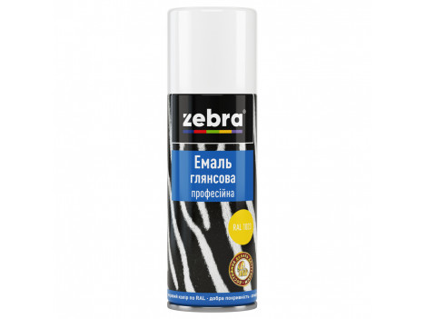 Краска аэрозольная Zebra (400 мл) желтая
