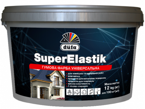 Краска резиновая Dufa SuperElastik (12 кг) серый графит