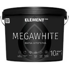 Краска интерьерная в/д Element PRO Megawhite белая (10 л)