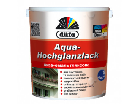 Акриловая эмаль Dufa Aqua-Hochglanzlack глянцевая (2,5 л)