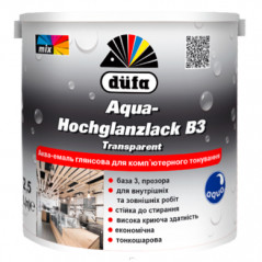 Акваемаль Dufa Aqua-Hochglanzlack глянцева B3 (2,5 л) прозора