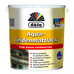 Акриловая эмаль Dufa Aqua-Seidenmattlack полуматовая (0,75 л)