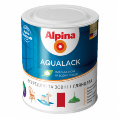 Эмаль акриловая глянцевая Alpina Аqualack (0,75 л) GL B1