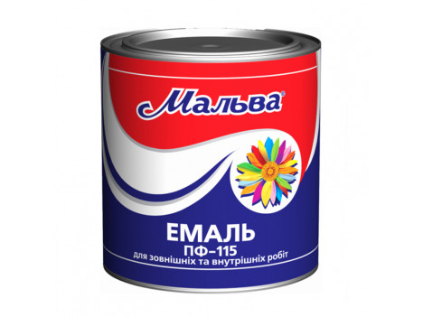 Емаль Мальва ПФ-115Д біла(0,9 кг)