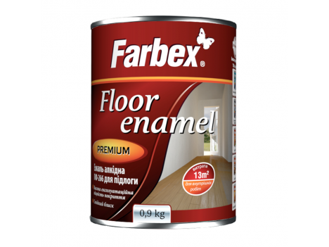 Эмаль ПФ-266 Farbex красно-коричневая (0,9 кг)