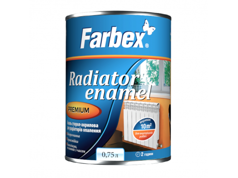 Эмаль акриловая для радиаторов Farbex белая (0,75 л)