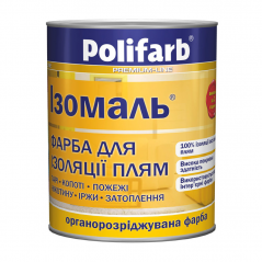 Фарба для ізоляції плям Polifarb Ізомаль (1,1 кг)