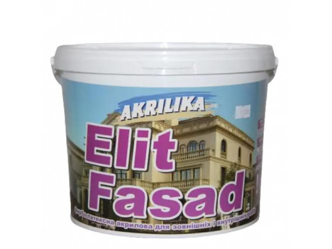 Фарба фасадна водоемульсійна Акриліка Elit Fasad (1,4 кг)