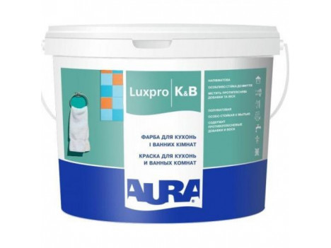 Фарба для кухонь та ванних кімнат Aura Luxpro Kitchen & Bath (10 л)