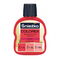 Барвник Sniezka Colorex (100 мл) червоний