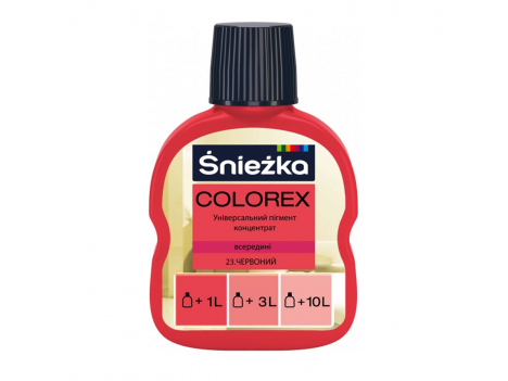 Барвник Sniezka Colorex (100 мл) червоний