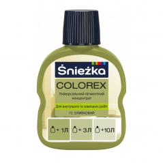 Барвник Sniezka Colorex (100 мл) оливковий
