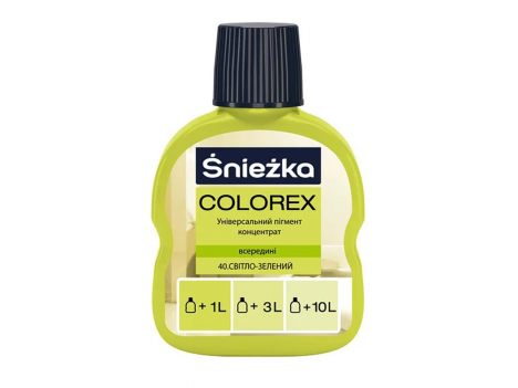 Барвник Sniezka Colorex (100 мл) світло-зелений