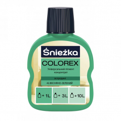 Барвник Sniezka Colorex (100 мл) зелений весняний