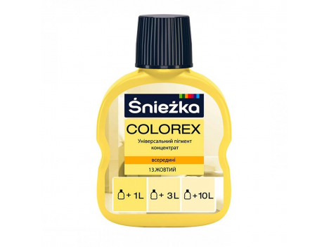 Барвник Sniezka Colorex (100 мл) жовтий