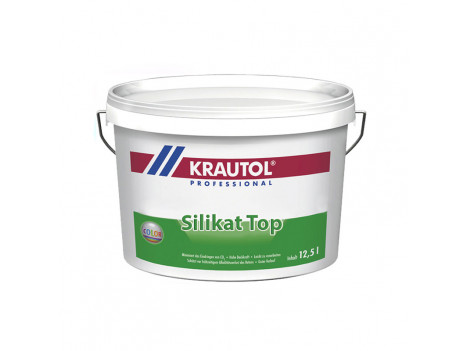 Краска фасадная силикатная Krautol Silikat TOP B1 (10 л)