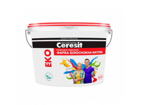 Водно-дисперсионная краска “Ceresit” интерьерная акриловая Eko (14 кг)