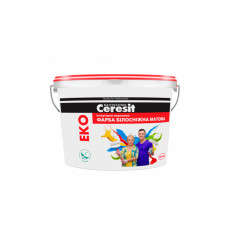 Водно-дисперсионная краска “Ceresit” интерьерная акриловая Eko (4,2 кг)