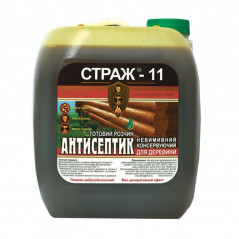 Антисептик-биозащита  декоративный консервирующий "СТРАЖ-11" красный  5 л