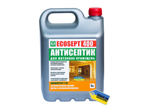 Антисептик для внутренних работ Ecosept 400 (5 л)