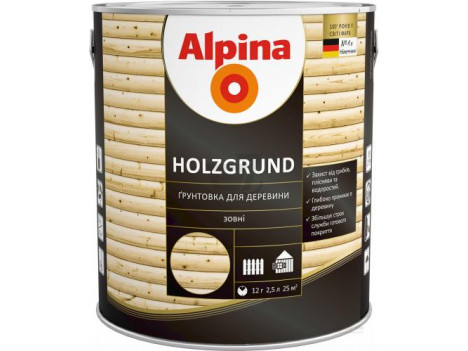 Средство деревозащитное Alpina Holzgrund грунт (0,75 л)