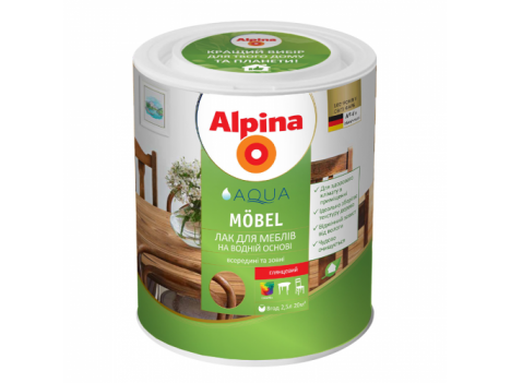 Лак для дерева алкидный Alpina Moebel GL (2,5 л)