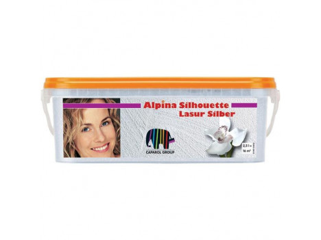 Краска лессирующая Alpina Silhouette Lasur Silber (2,5 л)