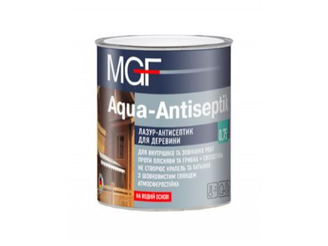 Лазурь-антисептик для дерева MGF Aqua Antiseptik сосна (0,75 л)