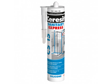 Герметик силиконовый Ceresit CS 15 Express (280 мл) прозрачный