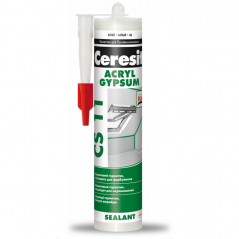 Герметик акриловий Ceresit CS 11 Acryl Gypsum (280 мл) білий