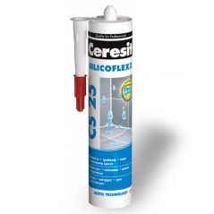 Герметик силиконовый Ceresit CS 25 Microprotect (280 мл) кремовый