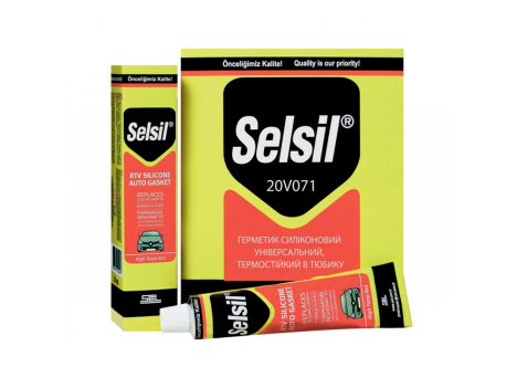 Герметик силиконовый термостойкий Selsil (50 мл)