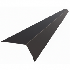 Планка капельника под битумную черепицу 156 мм матовая RAL 8019 (2 м)