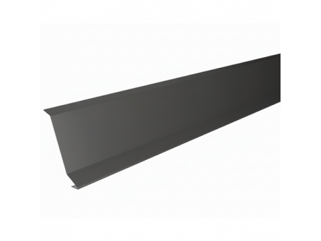 Планка примыкания под битумную черепицу 78 мм матовая RAL 7024 (2 м)