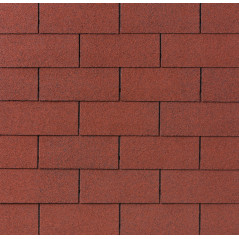 Бітумна черепиця IKO Superglass 3T 10 Tile Red, м2