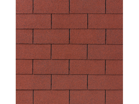 Бітумна черепиця IKO Superglass 3T 10 Tile Red, м2
