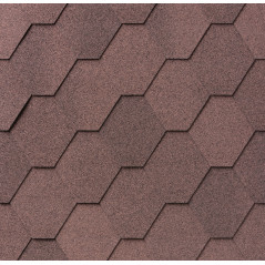 Битумная черепица IKO Superglass Hex (07) Dual Brown, м2