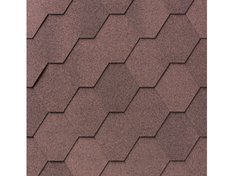 Битумная черепица IKO Superglass Hex (07) Dual Brown, м2