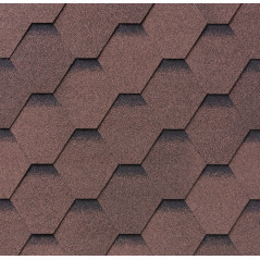 Бітумна черепиця IKO Superglass Hex (27) Dual Brown Ultra, м2