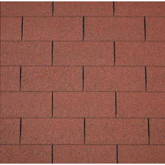 Бітумна черепиця Number One 3Tab (10) Tile Red, м2