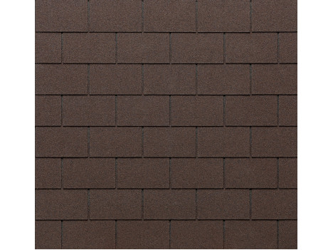 Черепиця бітумна Tegola Rectangular Mixed Brown 032 (2,32 м²)