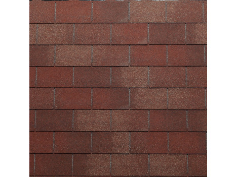 Черепиця бітумна Tegola Premium Rectangular 2-Tone Red 002 (3,05 м²)