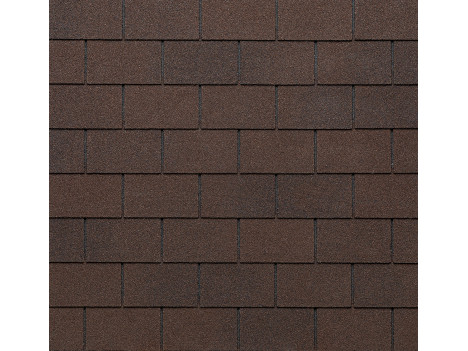 Черепиця бітумна Tegola Premium Rectangular Dark Brown 521 (3,05 м²)