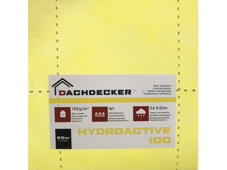 Гидроизоляция Hydroactive 100 (1,6 х 50 м) Dachdecker