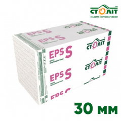 Пенопласт Столит EPS-S 30 мм (1 х 1 м) 7,5 кг/м³