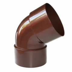 Коліно дворозтрубне Profil 130 х 100 мм коричневе