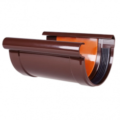 З'єднувач ринви Profil коричневий (90 мм)