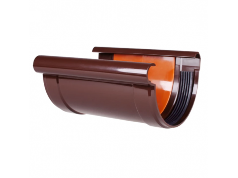 З'єднувач ринви Profil коричневий (90 мм)