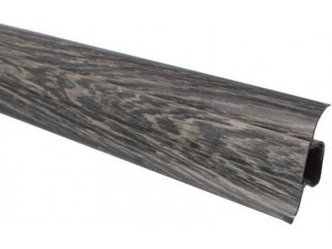 Плинтус ТИС з резинкой Венге черный (2,5м)